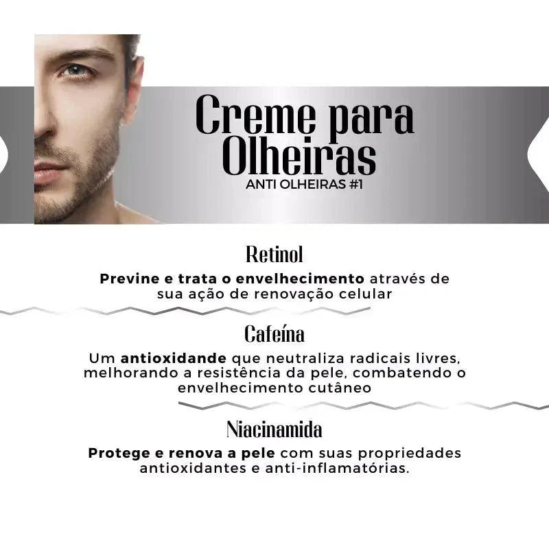 Creme para Olheiras Profundas e Escuras. ATÉ 3 Vezes sem Juros🔥