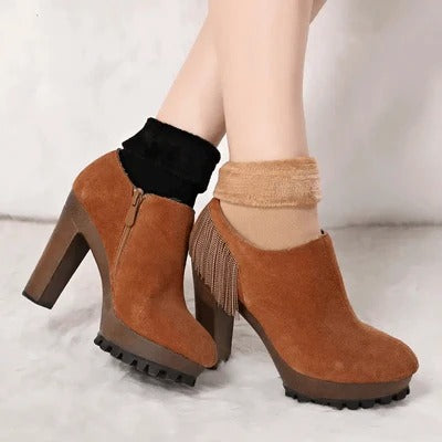 Meia Térmica Fluffy [Compre 3 Pares Leve 5] Especial de Inverno