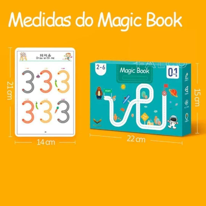 Caderno de Traço e Desenho Infantil - MagicBook - Montessori