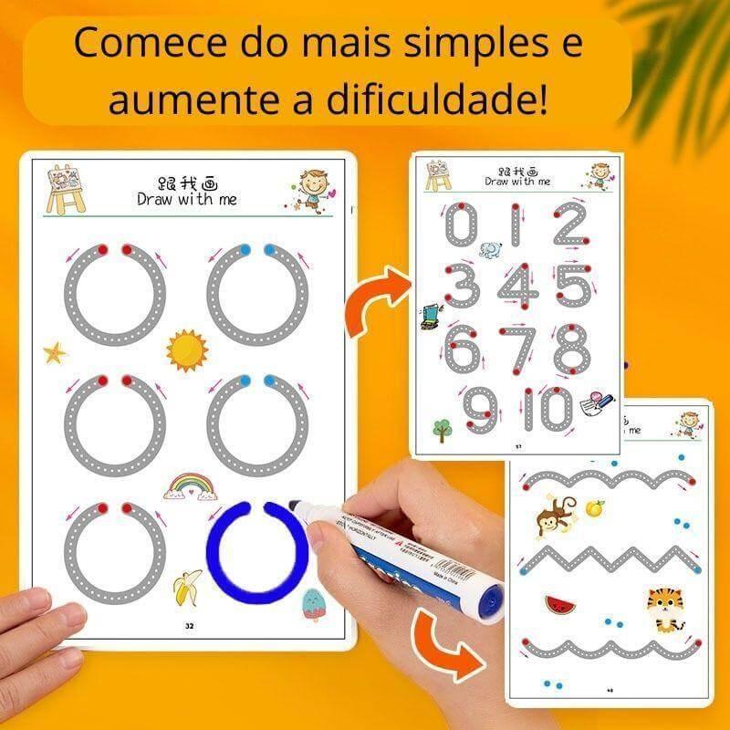 Caderno de Traço e Desenho Infantil - MagicBook - Montessori