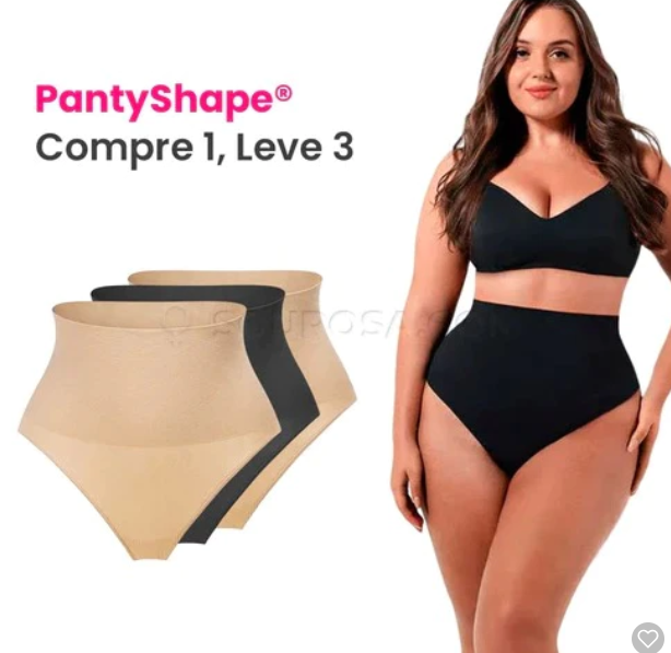 Peachy Shaper - Calcinha Modeladora de Cintura Alta! Compre 1 leve 3