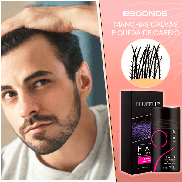 (PROMOÇÃO RELÂMPAGO [ÚLTIMO DIA] 70% OFF)  Hair Fiber - Ultra Restaurador Capilar -  (Pó - Anti-Calvice) - BrasilShopping